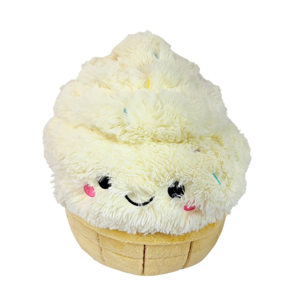Squishable Comfort Food Ice Cream Cone 15" Retired Vanilla Sprinkle Plush